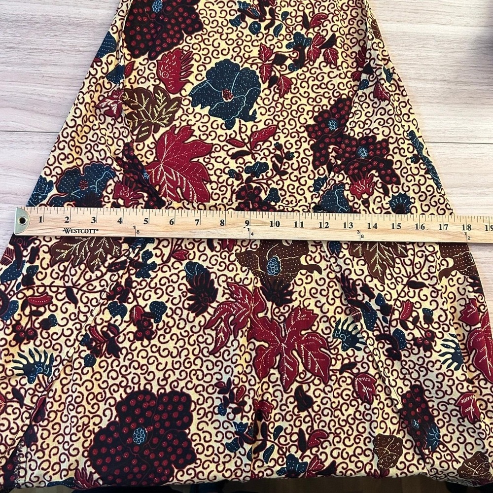 Gil Aimbez Genre Floral Maxi Dress Vintage Batik ILGWU - Picture 9 of 11